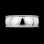 925S Milgrain Comfort Fit Wedding Band Ring