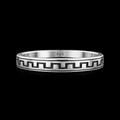 925S Greek Key Band Ring – Size 8