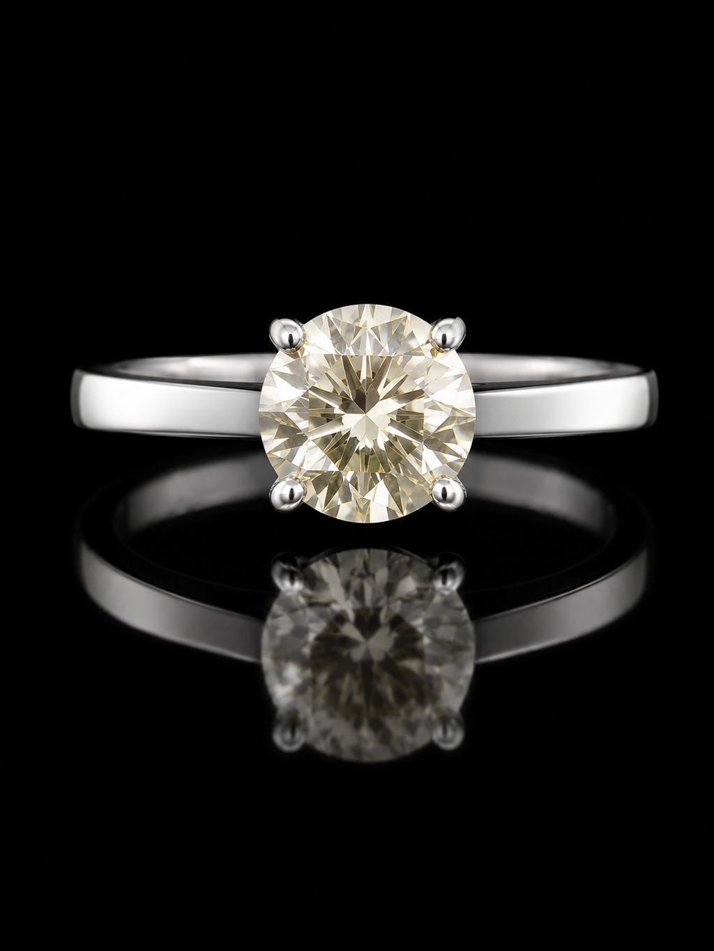 925S Champagne Diamond Solitaire Ring | S 8