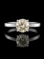 925S Champagne Diamond Solitaire Ring | S 8