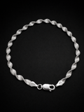 925 Italian Sterling Silver Twisted Mesh Bracelet