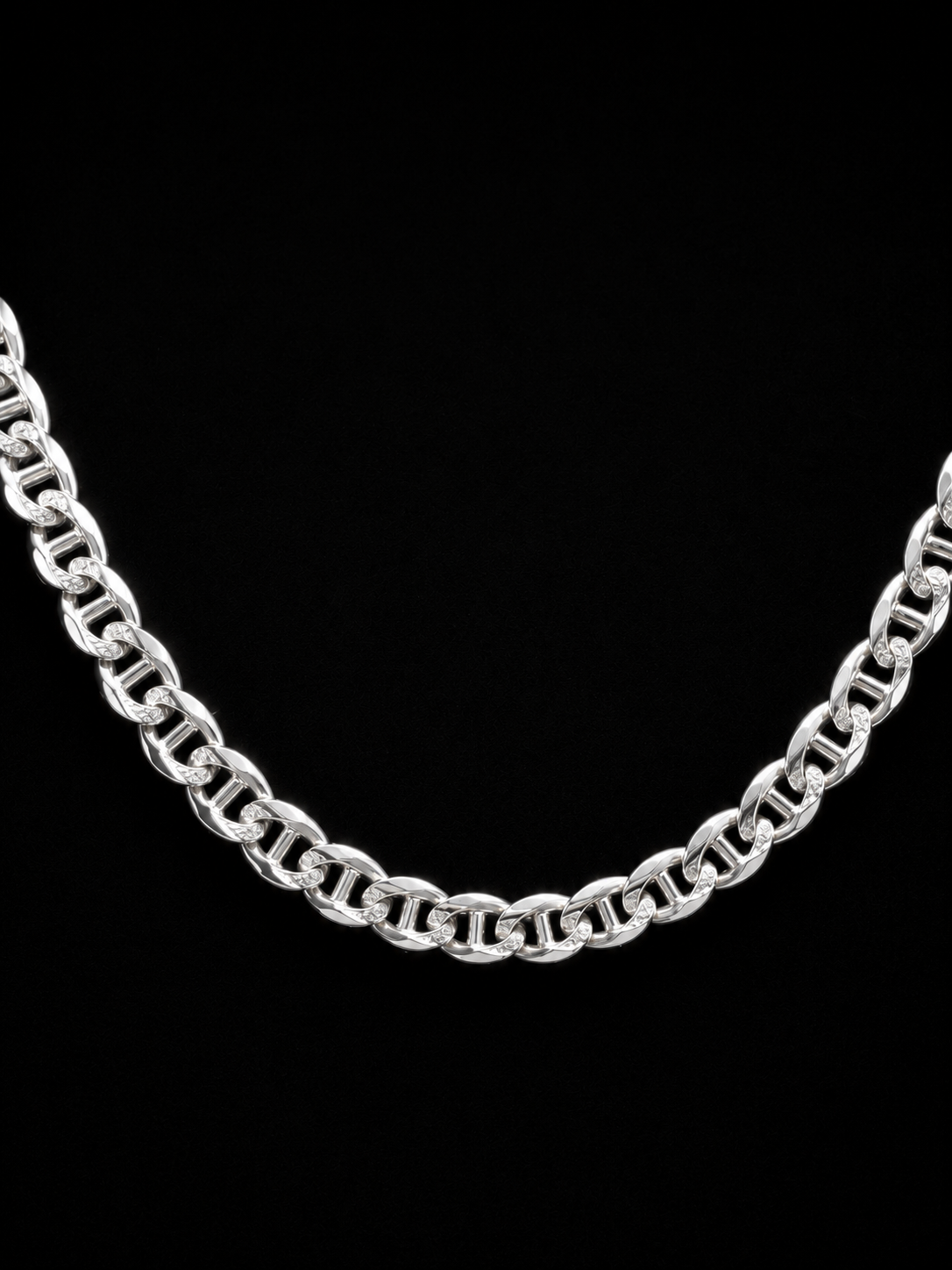 24" | 925 Sterling Silver Mariner Link Chain Necklace