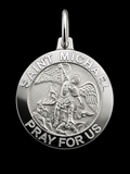 925 Sterling Silver Saint Michael Medal Pendant – "Saint Michael Pray for Us"