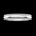 S8 |925 Sterling Silver Milgrain Wedding Band