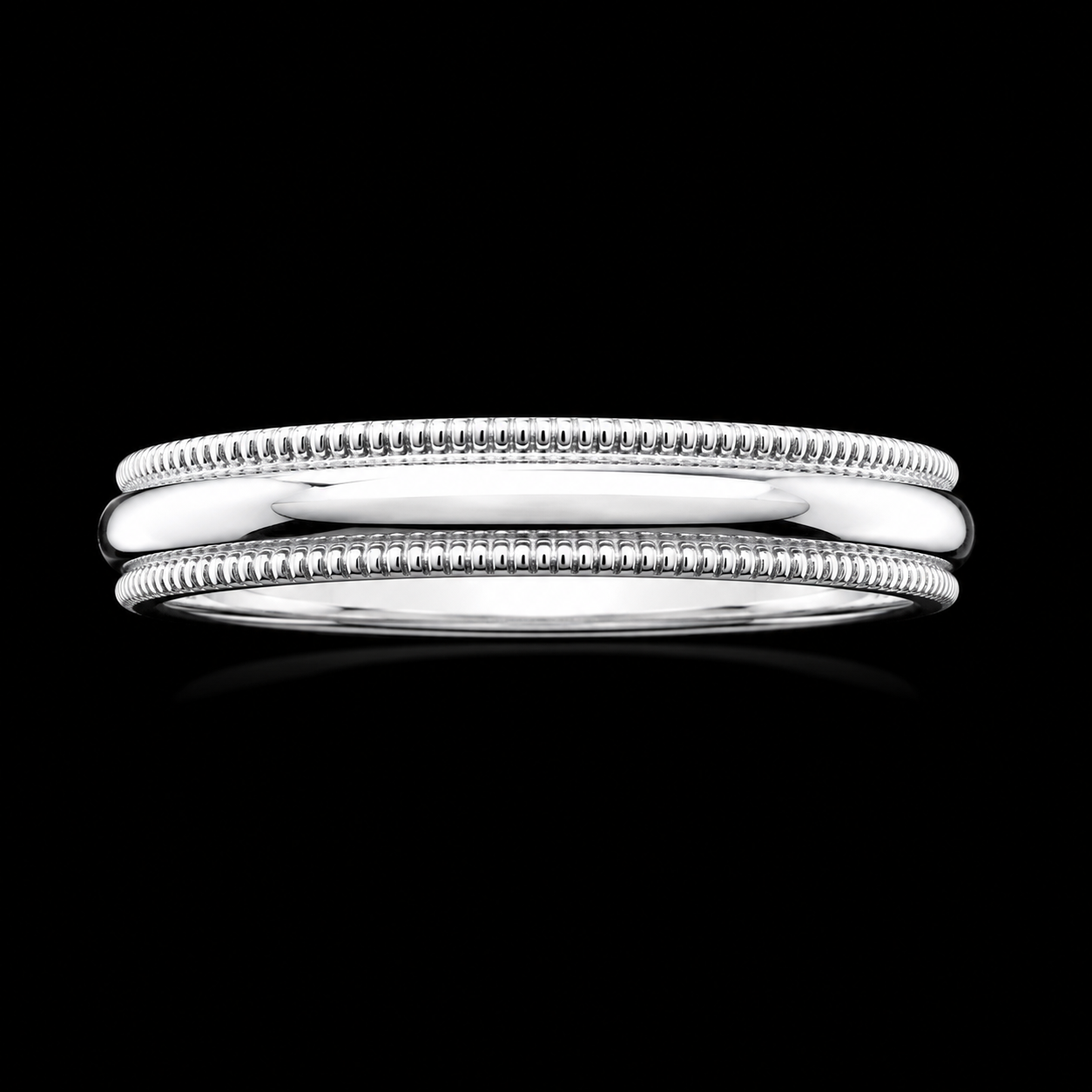 S8 |925 Sterling Silver Milgrain Wedding Band