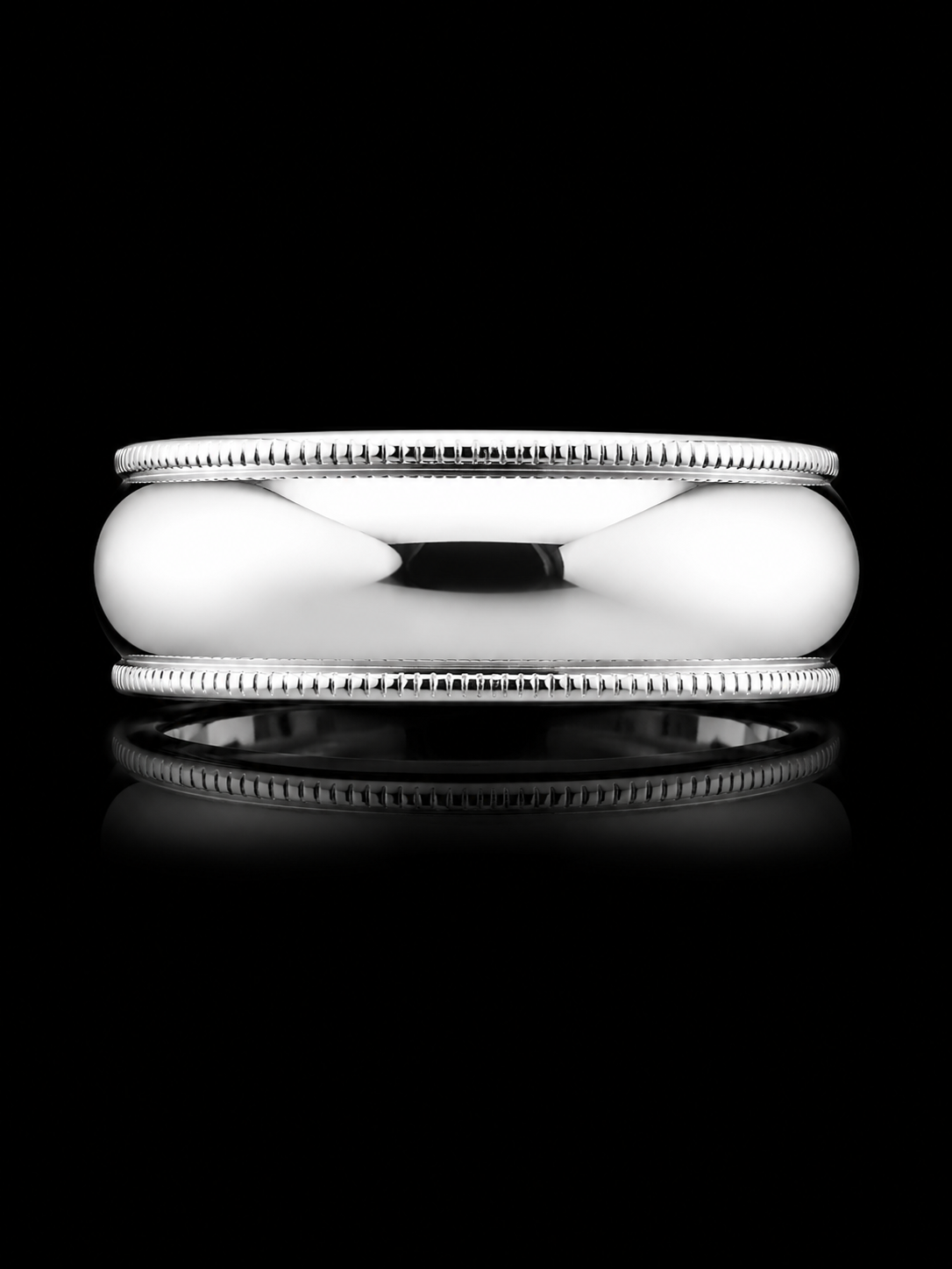 S7 | 925 Sterling Silver Classic Milgrain Comfort Wedding Band