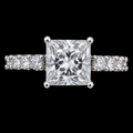 S9 | 925 Sterling Silver Princess Cut CZ Solitaire Ring