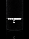 Personalized Initial “C” Macramé Bracelet – 925 Sterling Silver
