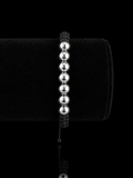 Hematite & 925 Sterling Silver Macramé Bracelet
