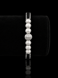 Classic Sterling Silver Bead Macramé Bracelet