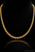 Italy 18K Gold Rope Chain - 26"