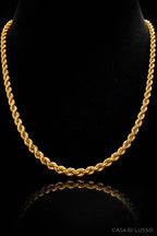 Italy 18K Gold Rope Chain - 26"