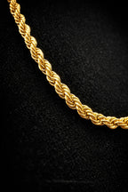 Italy 18K Gold Rope Chain - 26"