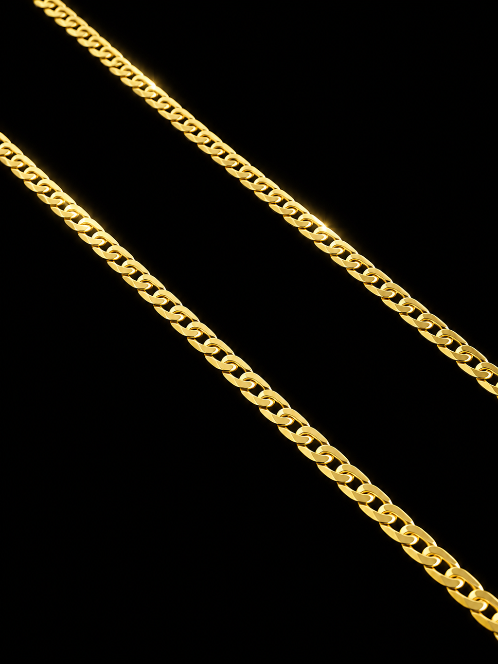 14K Gold 1mm Curb Chain Necklace – 18"