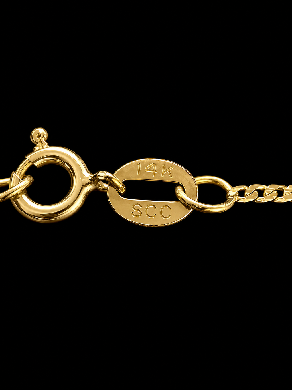 14K Gold 1mm Curb Chain Necklace – 18"