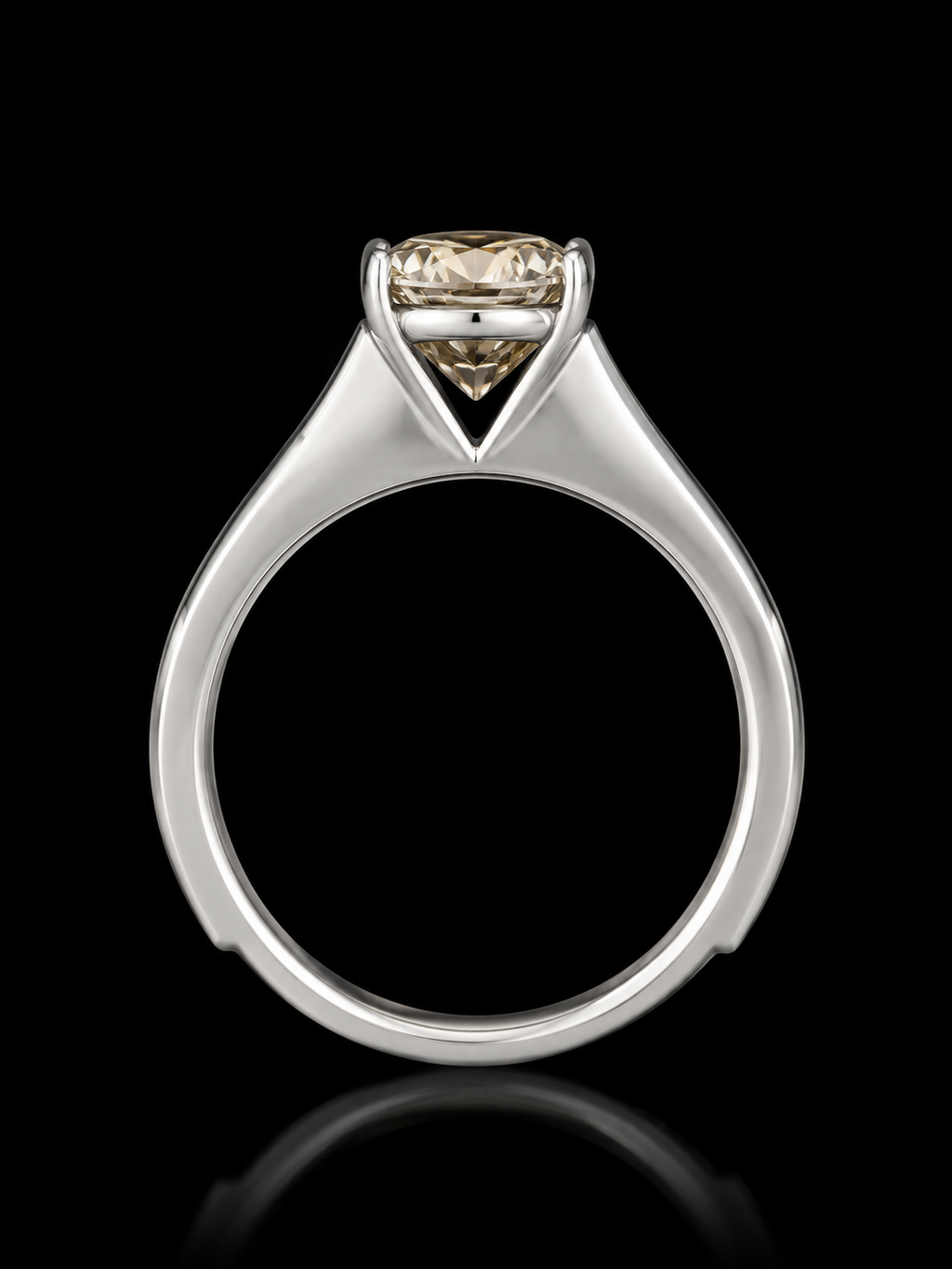 925S Champagne Diamond Solitaire Ring | S 8