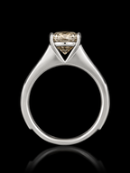 925S Champagne Diamond Solitaire Ring | S 8