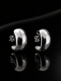 Classic Dome Hoop Earrings – 925S