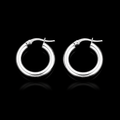 Classic Hoop Earrings – 925S | 4MM