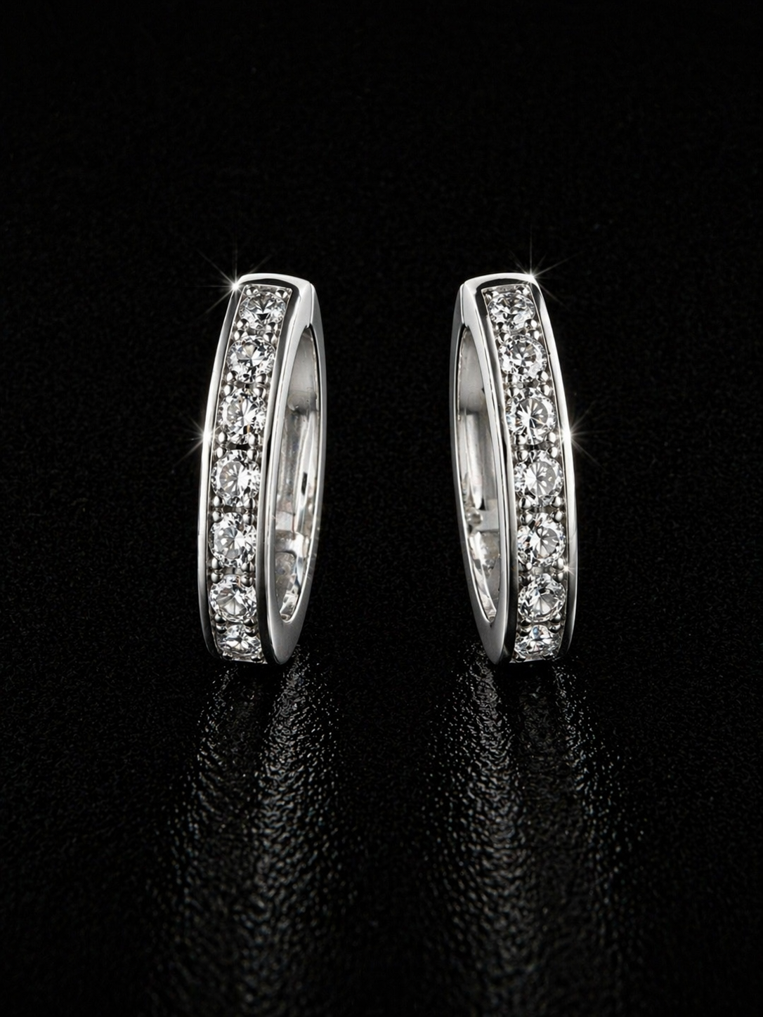 Classic Radiance CZ Hoop Earrings