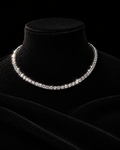 Classic Tennis Moissanite Chain – 925S | 16” | VVS-D
