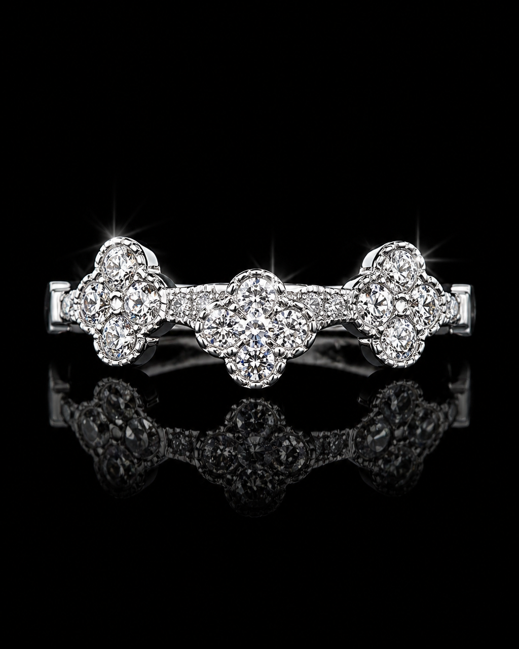 Clover Ring – CZ Stones | 925S