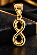 10K Yellow Gold Infinity Symbol Pendant