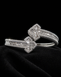 Cross Radiance Moissanite Bangle – 925S | VVS-D | 7"Cross Radiance Moissanite Bangle – 925S | VVS-D | 7"