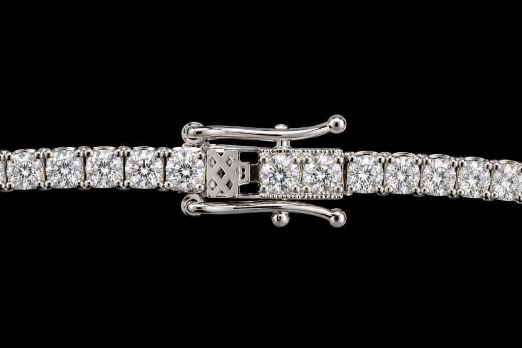16"| 925 Sterling Silver VVS D Moissanite Tennis Necklace – 6.00 CTW | 2MM