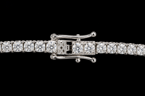 16"| 925 Sterling Silver VVS D Moissanite Tennis Necklace – 6.00 CTW | 2MM