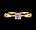 S8.25 | Classic Brilliance Round Solitaire CZ Ring in 10K Yellow Gold