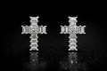 Celestial Cross Micro Studs 925S | VVS-D