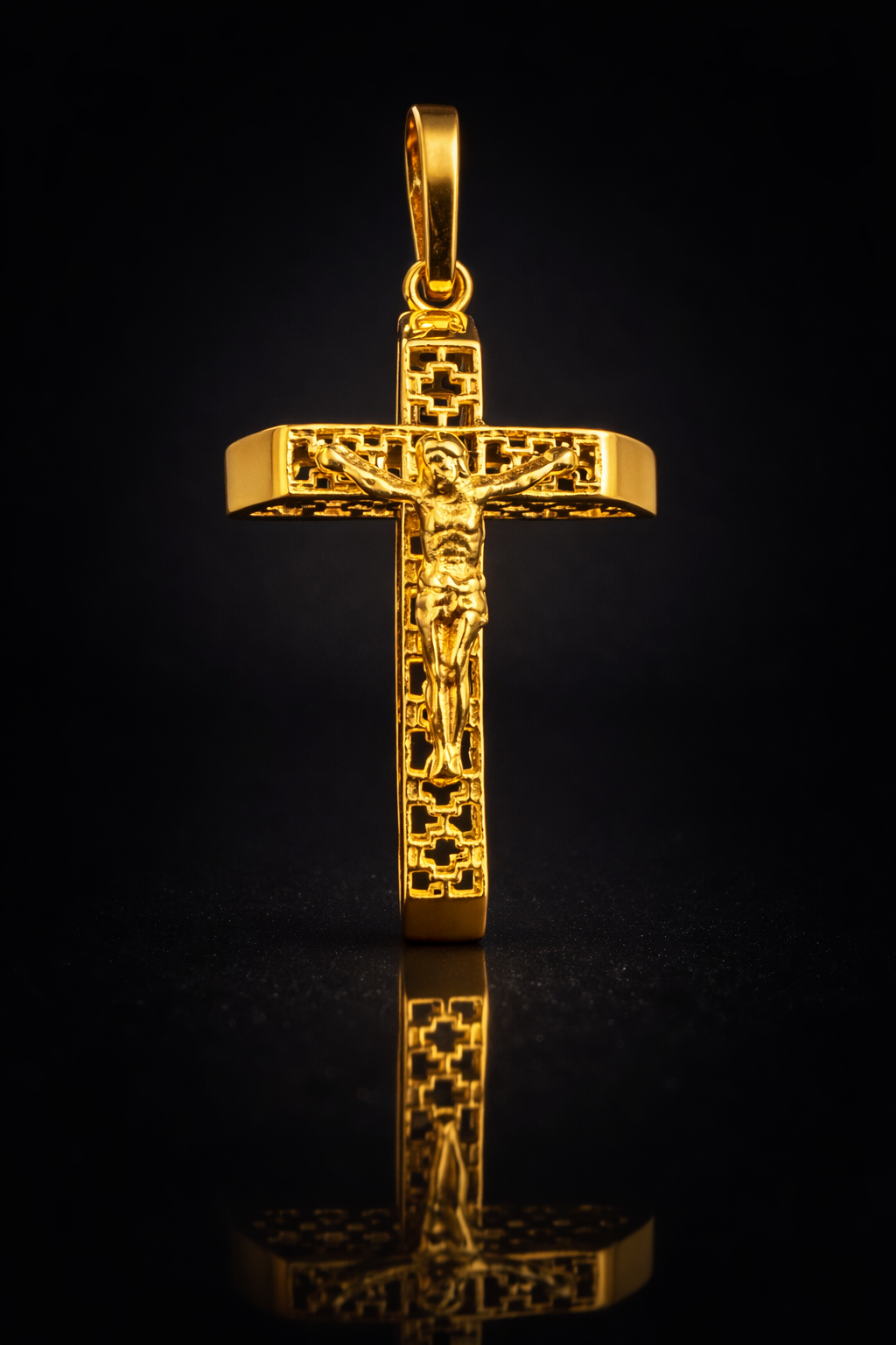 Crucifix Pendant “Sacred Heritage” 18K ITALY