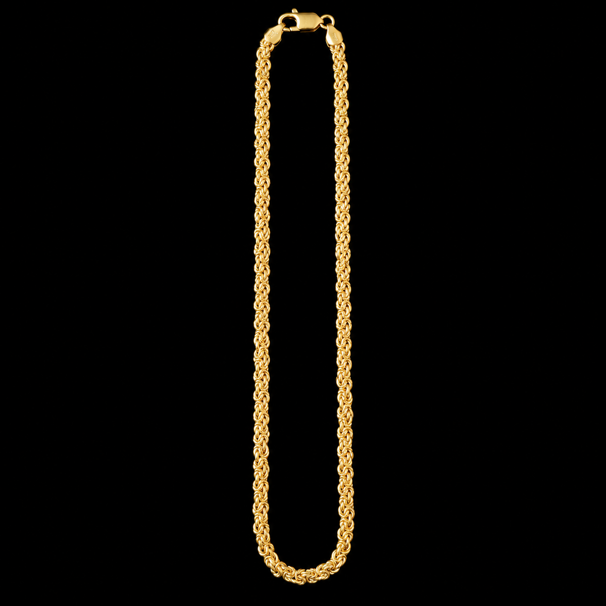 S18" | Aurelio Byzantine Link Chain Necklace in 10K Yellow Gold
