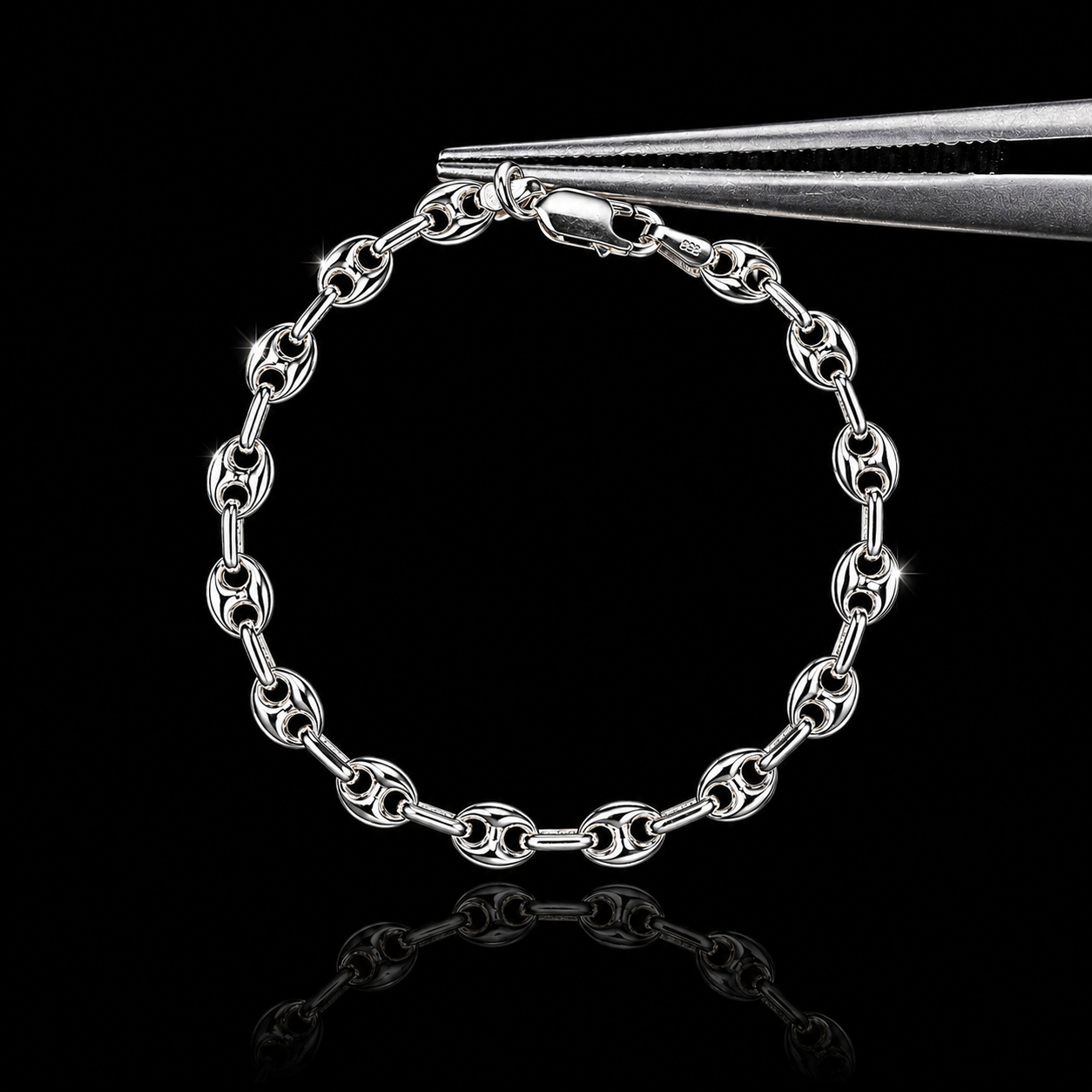 Gucci-Style Link Bracelet – 925S