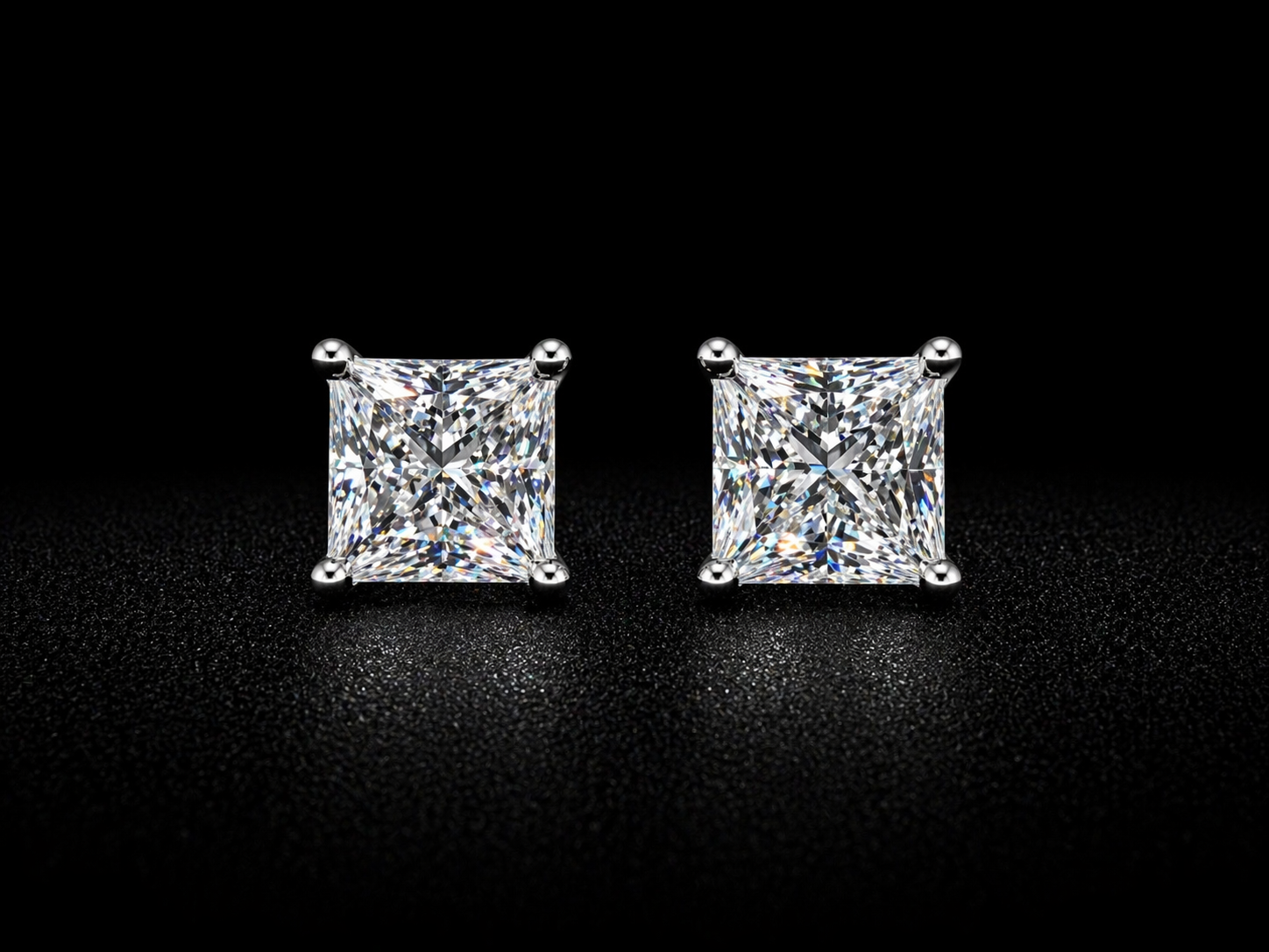 Imperial  Moissanite Stud Earrings | VVS-D 4CT