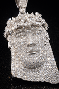 Divine Ice Jesus Pendant. VVS-D | 925S