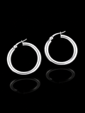 Large Classic Hoop Earrings – 925S