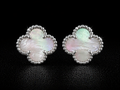 Lumière Clover Mother of Pearl Earrings
