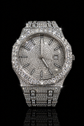 Moissanite Iced-Out Stainless Steel Luxury Watch