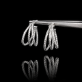 Multi-Link Textured Earrings – 925S