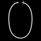 16"| 925 Sterling Silver VVS D Moissanite Tennis Necklace – 6.00 CTW | 2MM