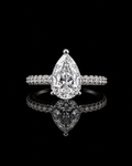 Pear-Cut Solitaire Ring – 1.75CT Moissanite | 925S