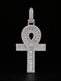 Pharaoh Ankh Moissanite Pendant