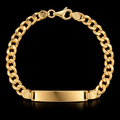 6" | 4mm | Classic Elegance 10K Yellow Gold Cuban Link ID Bracelet