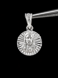 Sacred Heart Medallion Pendant – 925S