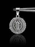 Saint Benedict Medallion Pendant – 925S