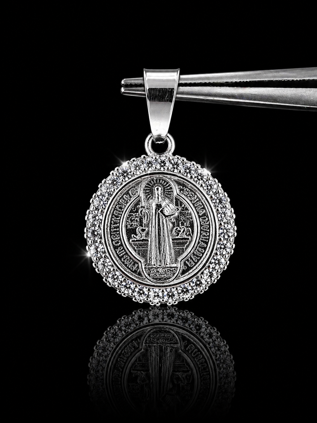 Saint Benedict Medallion Pendant – 925S