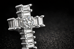 Celestial Cross Micro Studs 925S | VVS-D