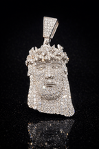 Divine Ice Jesus Pendant. VVS-D | 925S